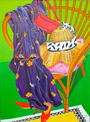chair & scarf